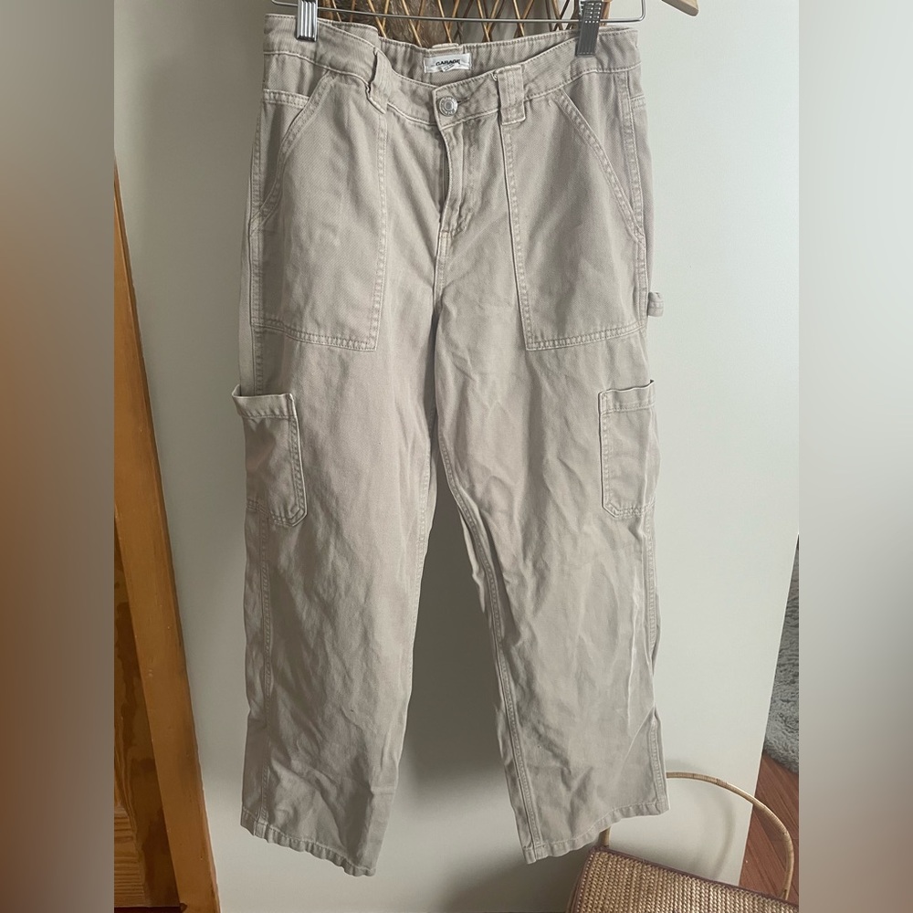 Cream Cargo Pants